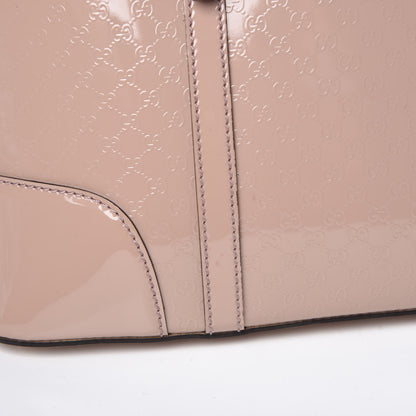 Gucci Patent Microguccissima Small Nice Top Handle Dome Bag Dark Cipria 14 of 20