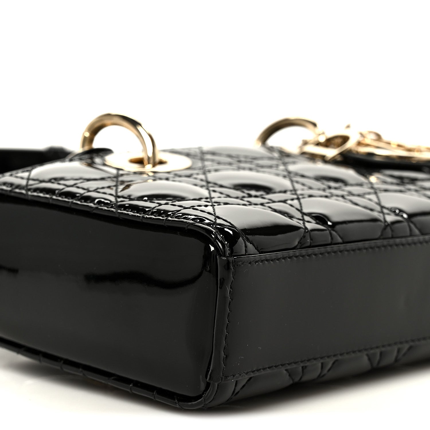 Christian Dior Patent Cannage Small Lady D-Joy Black 9 of 11