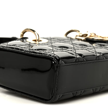 Christian Dior Patent Cannage Small Lady D-Joy Black 9 of 11