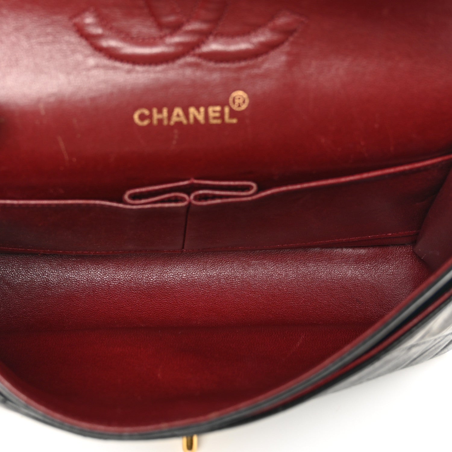 Chanel Lambskin Quilted Medium Double Flap Black 7 of 13