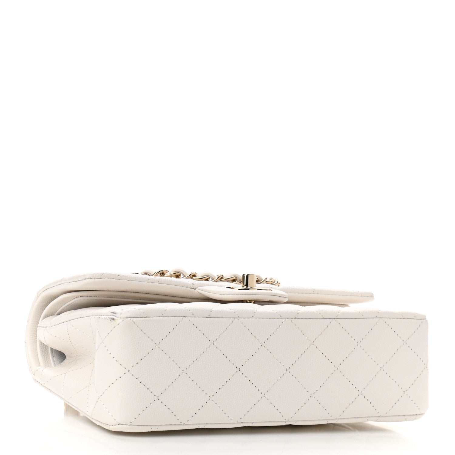 Chanel Caviar Quilted Small Double Flap White 4 of 11