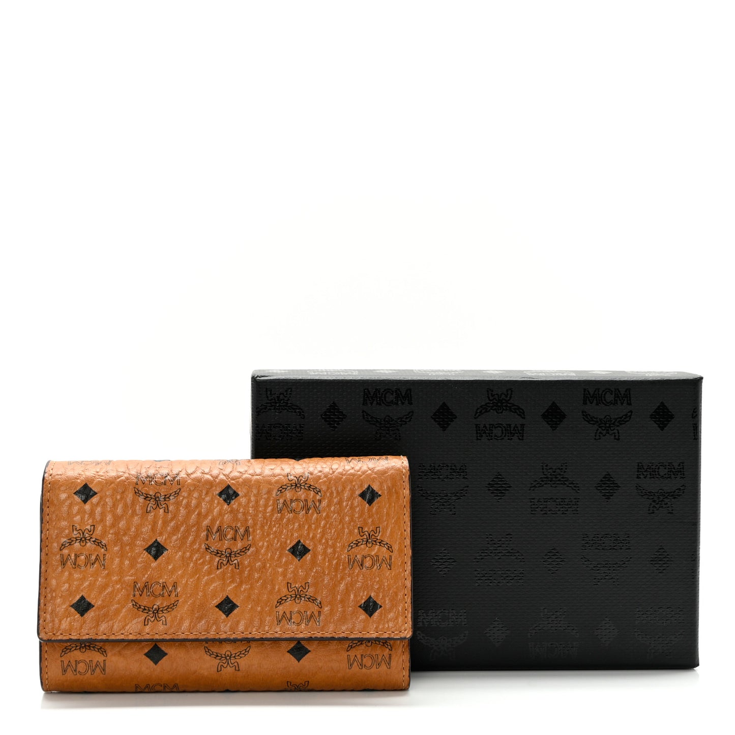 Visetos Tri-Fold Wallet Cognac