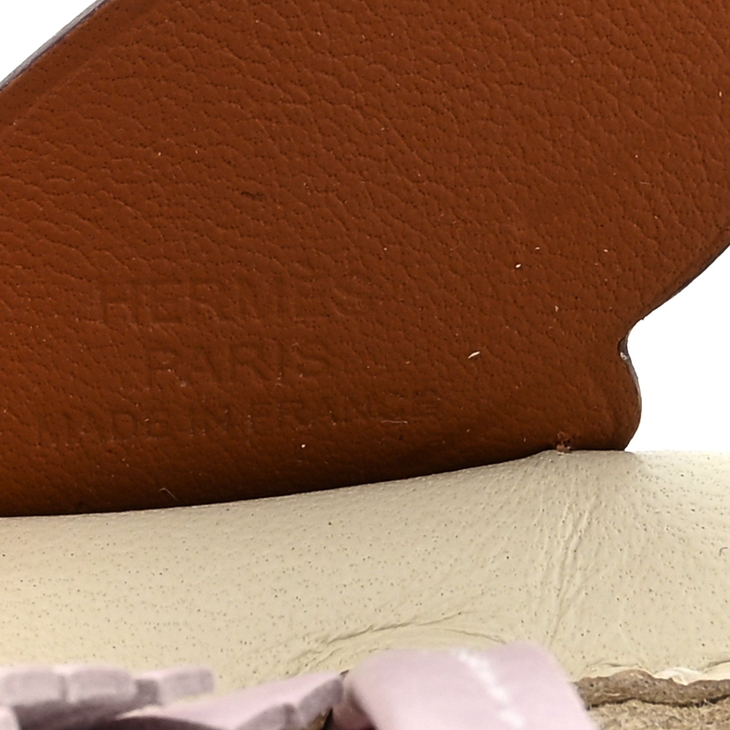 Hermes Milo Lambskin Grigri Rodeo Pegase Horse Bag Charm PM Craie Gold Mauve Pale 3 of 3
