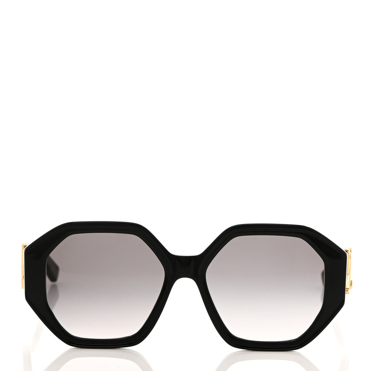 Acetate LV Icon Round Sunglasses Z1728W Black