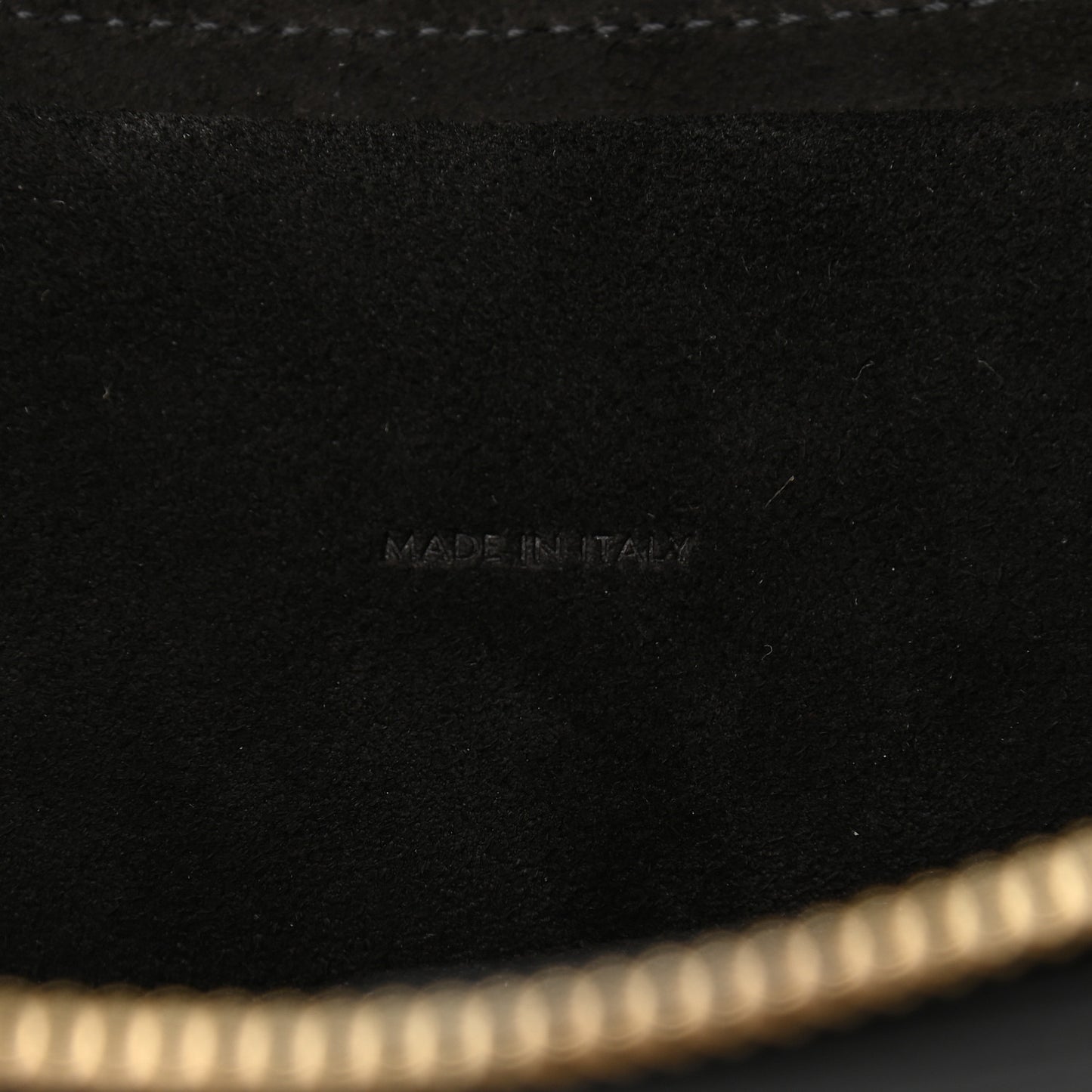 Grained Calfskin Mini Belt Bag Black