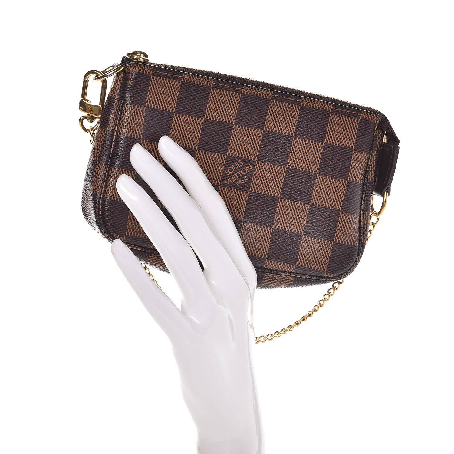 Louis Vuitton Damier Ebene Mini Pochette Accessories 2 of 7