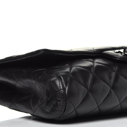 Chanel Lambskin Quilted Clutch With Chain Flap Black 8 of 9