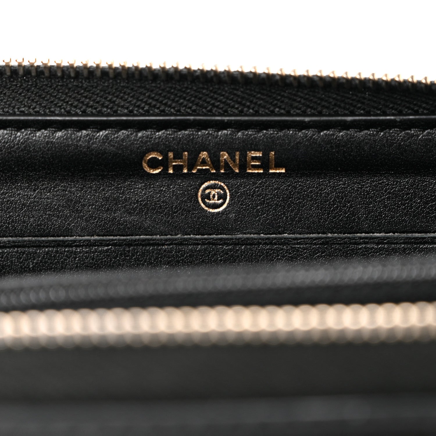 Chanel Caviar Quilted Medium Filigree Zip Around Wallet Black 7 of 11
