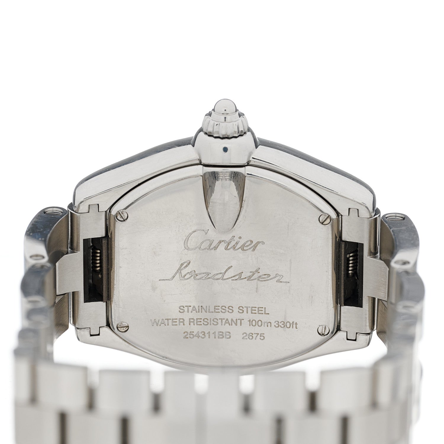 Cartier Stainless Steel 31mm Roadster Quartz Watch Pink 4 of 5