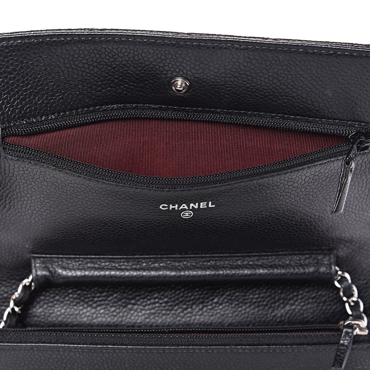 Chanel Caviar Quilted Wallet On Chain WOC Black 13 of 15