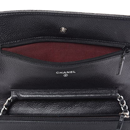 Chanel Caviar Quilted Wallet On Chain WOC Black 13 of 15