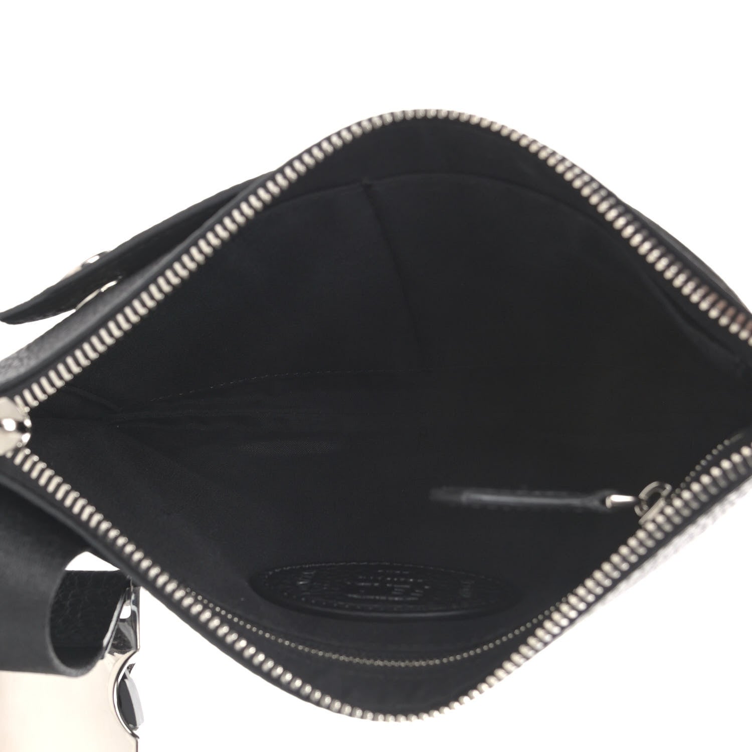 Fendi Cuoio Romano Selleria Fendi Stamp Patch Messenger Black Grigio 5 of 9