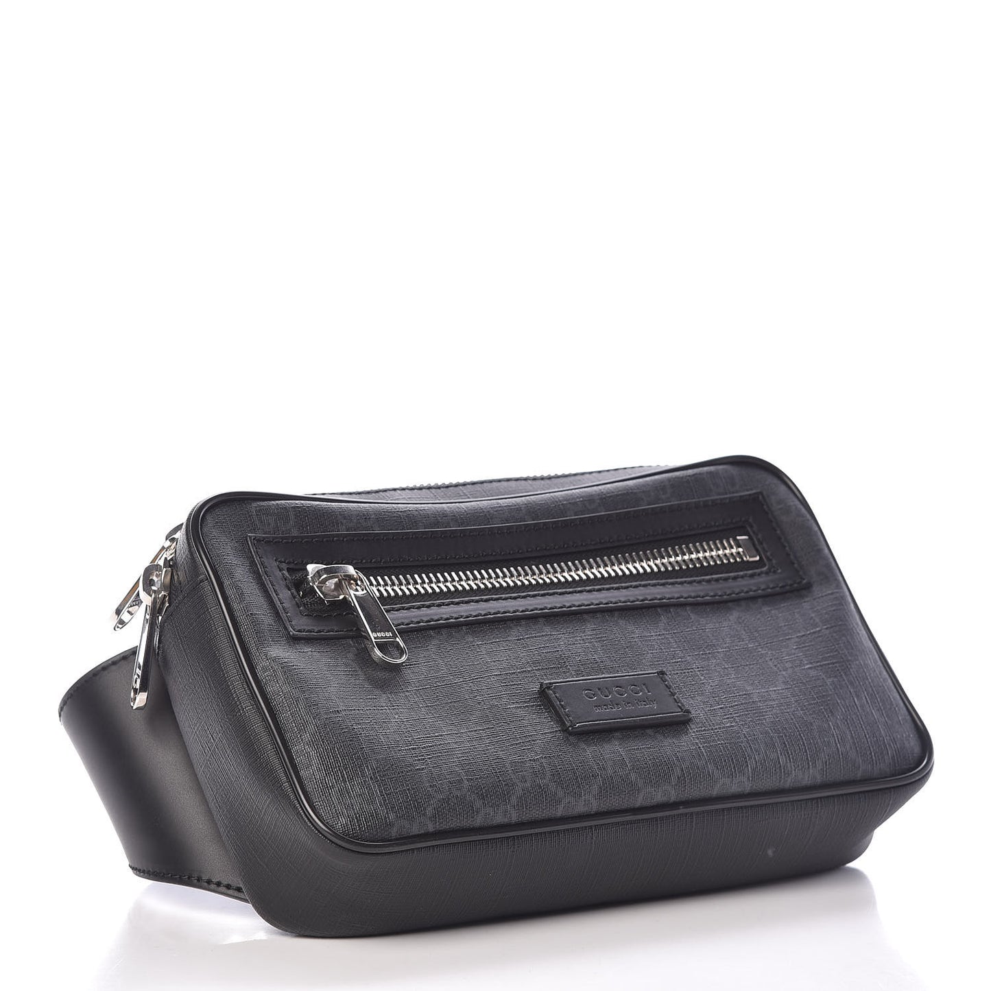 Soft GG Supreme Monogram Web Belt Bag Black Grey