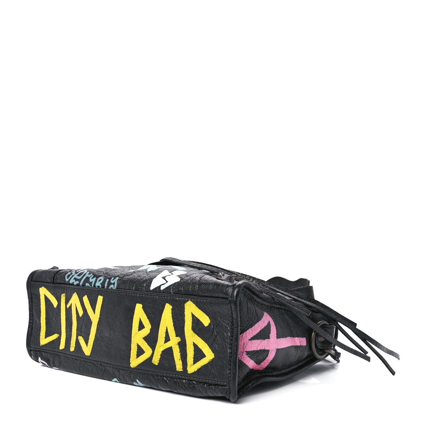 Agneau Graffiti All Over Classic Hardware S City Black Multicolor