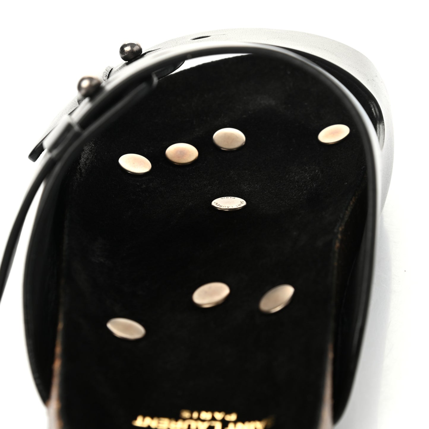 Calfskin Jimmy Cross Slides 40 Black