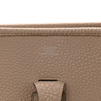 Hermes Taurillon Clemence Evelyne PM Gris Tourterelle 6 of 11