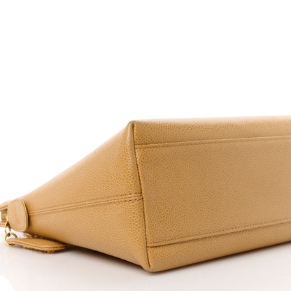 Chanel Caviar Shoulder Bag Beige 9 of 14