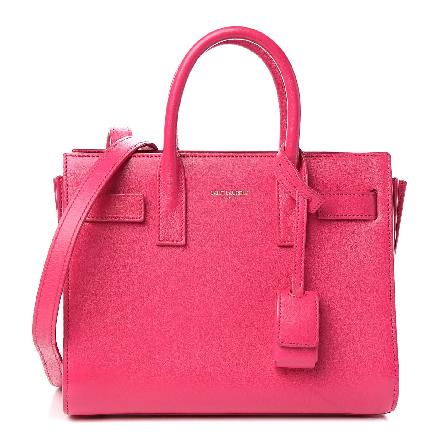Calfskin Nano Sac De Jour Lipstick Fuchsia
