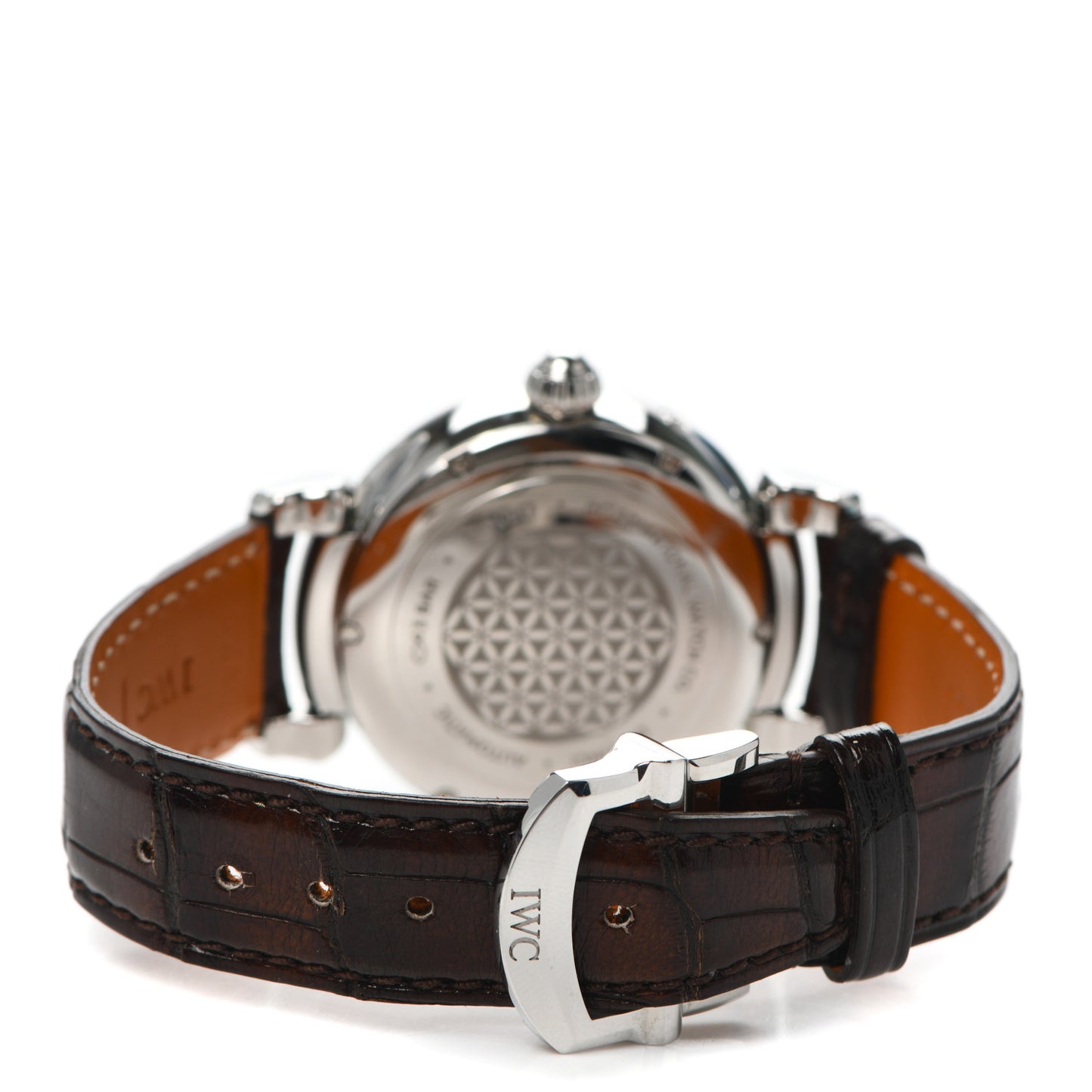 Stainless Steel Alligator Diamond Bezel 36mm Da Vinci Moon Phase Automatic Watch IW459307