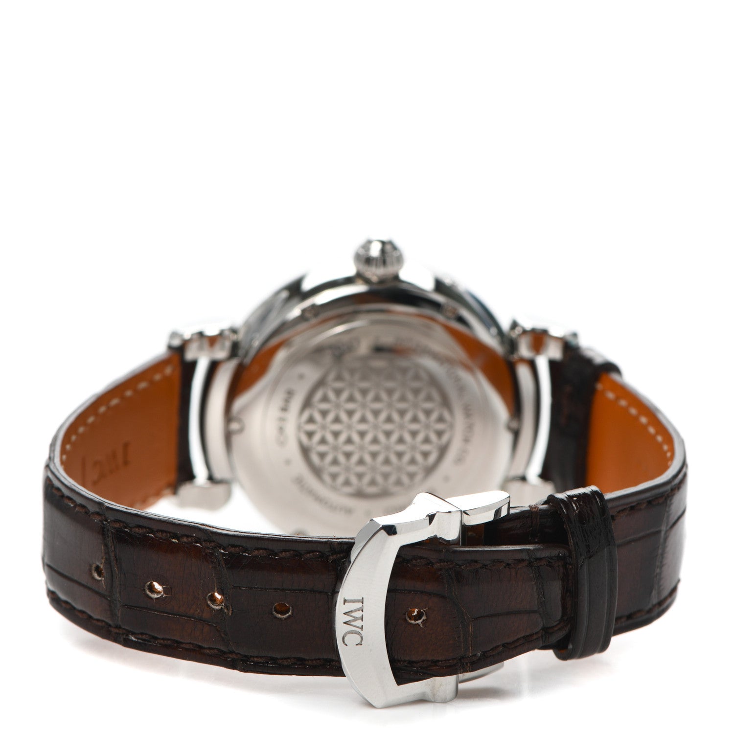 IWC Stainless Steel Alligator Diamond Bezel 36mm Da Vinci Moon Phase Automatic Watch IW459307 3 of 4