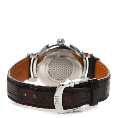 IWC Stainless Steel Alligator Diamond Bezel 36mm Da Vinci Moon Phase Automatic Watch IW459307 3 of 4