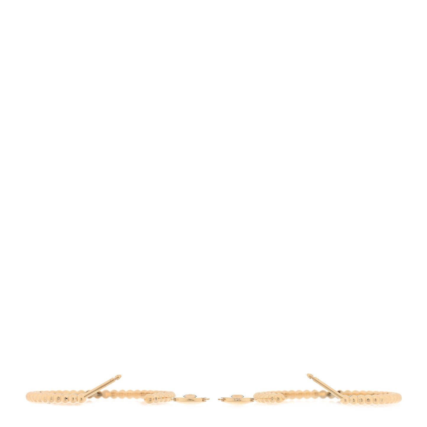 18K Yellow Gold Small Perlee Hoop Earrings