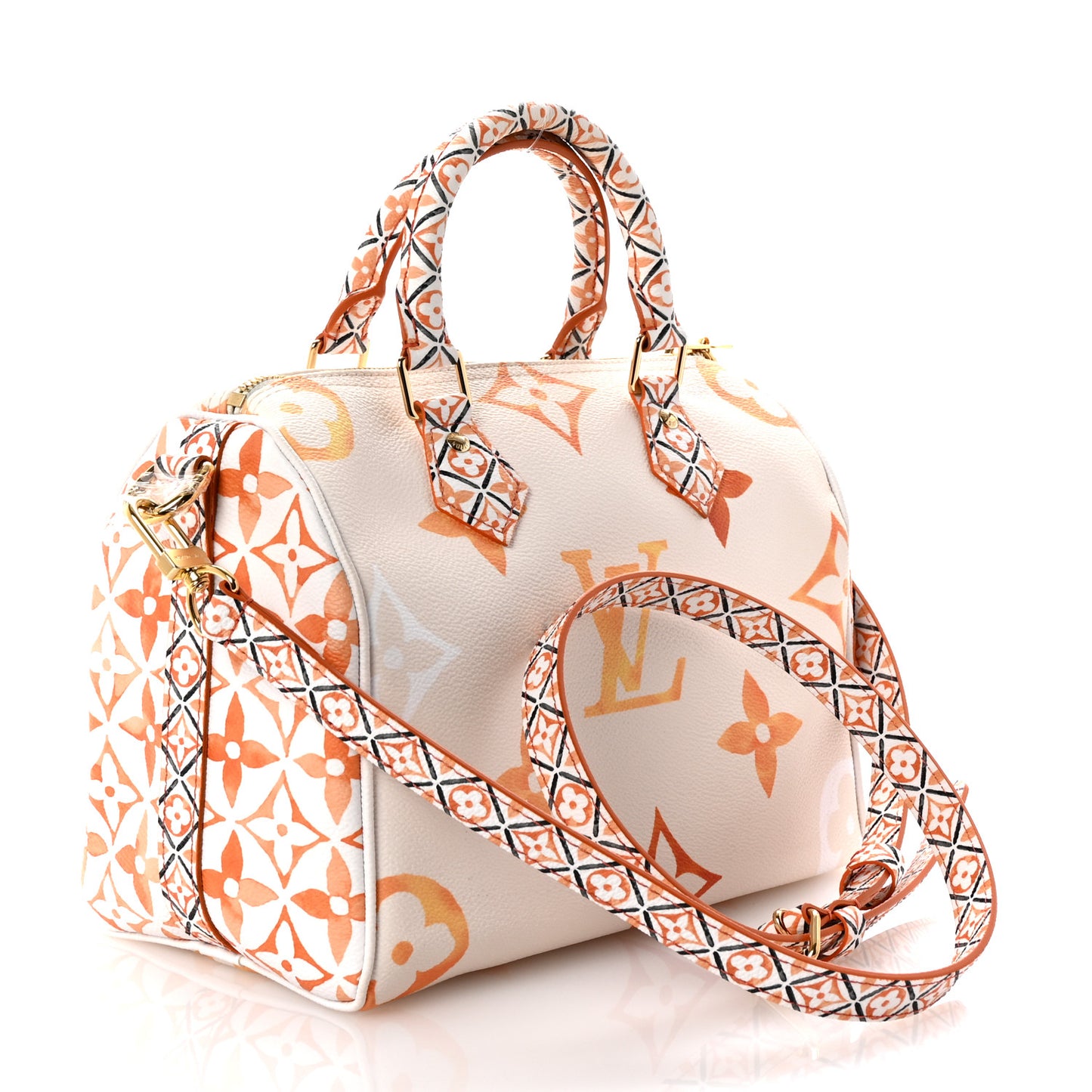 Monogram Giant By The Pool 2.0 Speedy Bandouliere 25 Beige