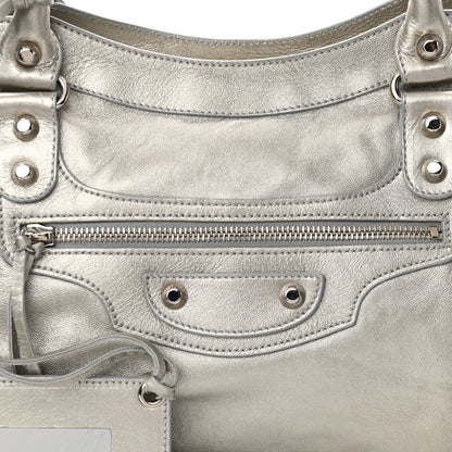 Balenciaga Agneau Classic Silver Hardware City Silver 8 of 10