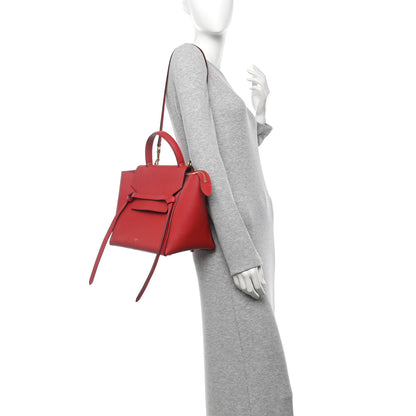 Celine Grained Calfskin Mini Belt Bag Coquelicot 2 of 14