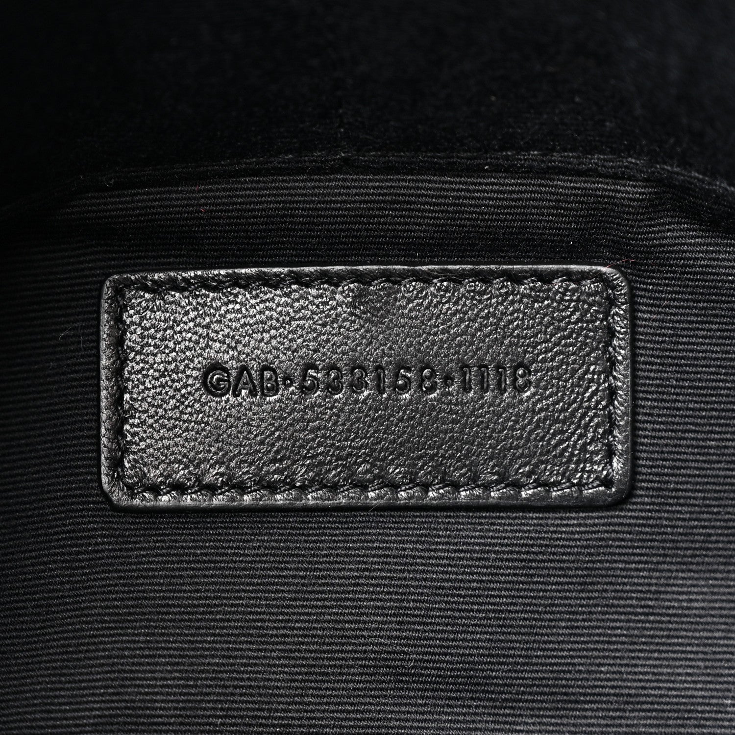 Saint Laurent Lambskin Patchwork Monogram Jamie Pouch Black 7 of 7