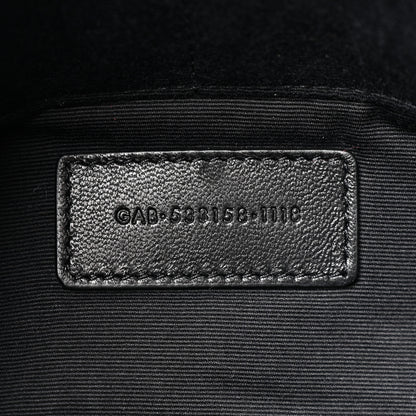 Saint Laurent Lambskin Patchwork Monogram Jamie Pouch Black 7 of 7