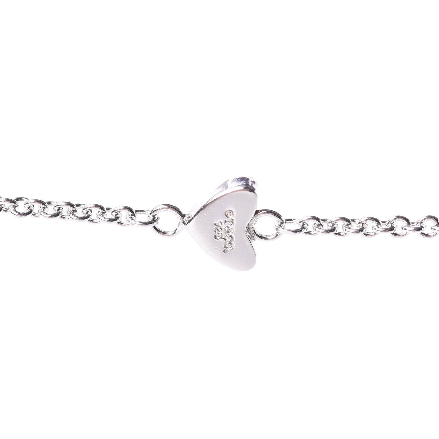 Tiffany Sterling Silver Heart Lariat Necklace 5 of 5