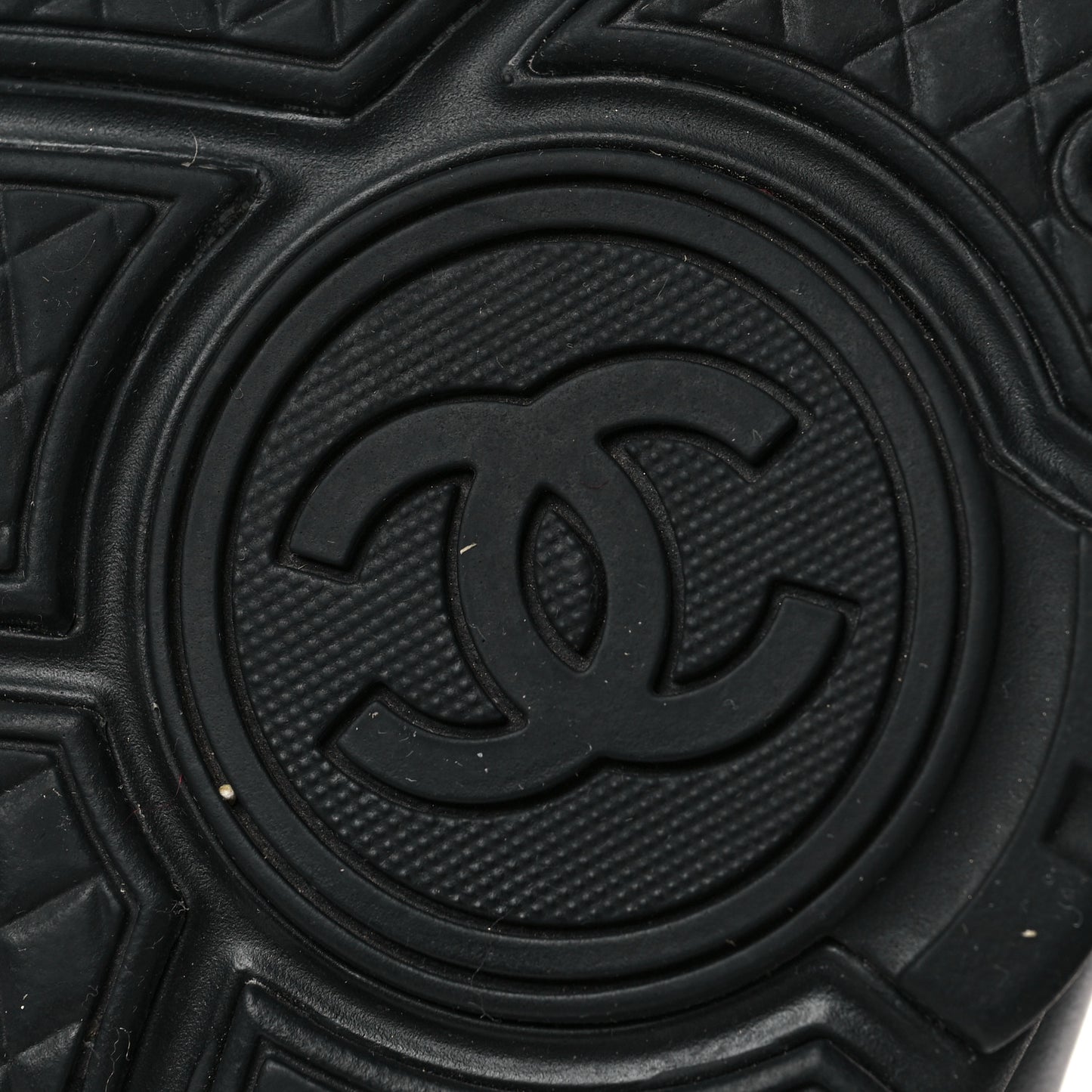 Lambskin Fabric CC Sneakers 39 Black