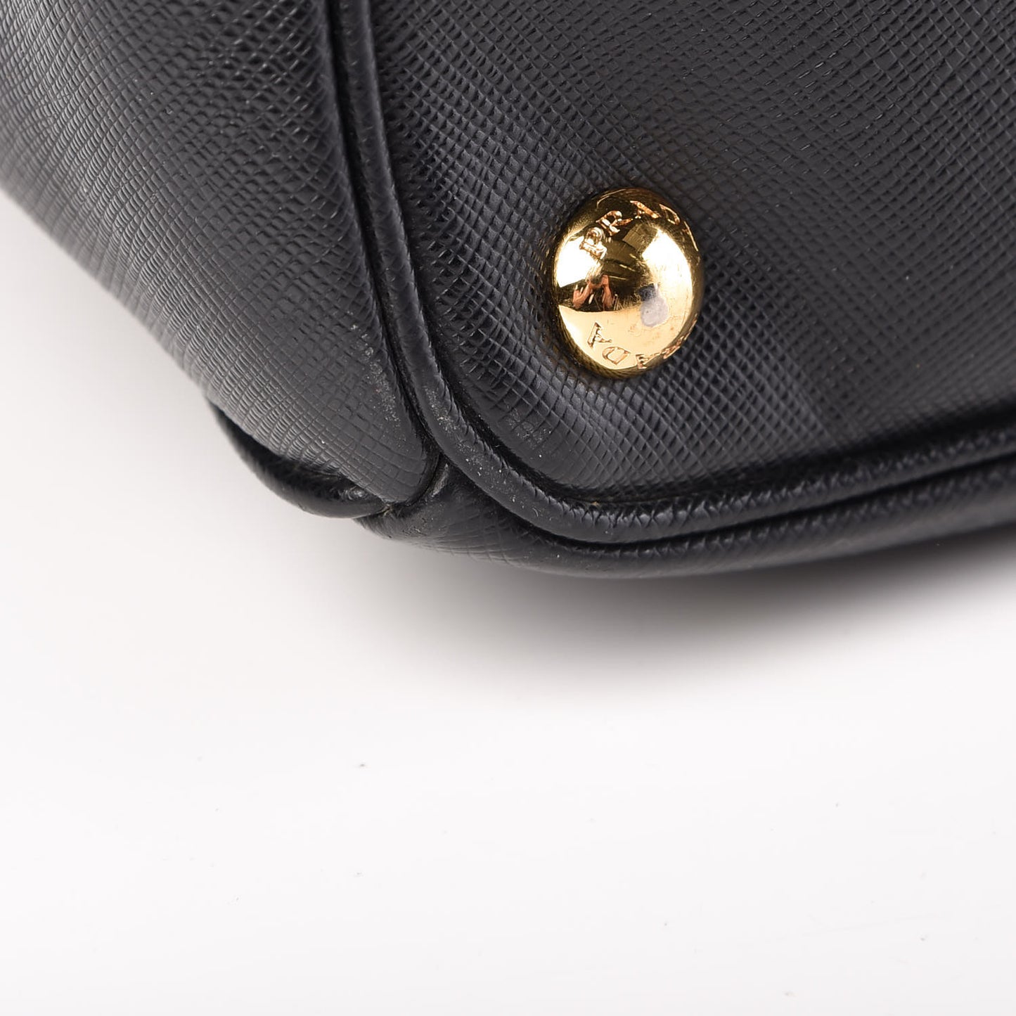 Saffiano Small Galleria Double Zip Tote Black