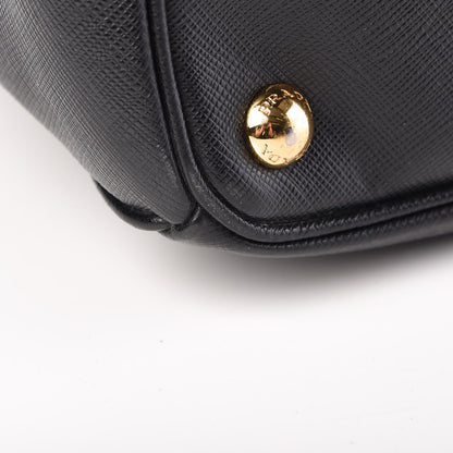 Prada Saffiano Small Galleria Double Zip Tote Black 11 of 16