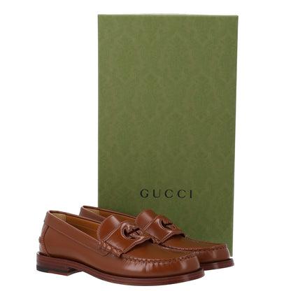 Gucci Millennial Ribot Cut Out Interlocking G Loafers 37 Cuir 9 of 9