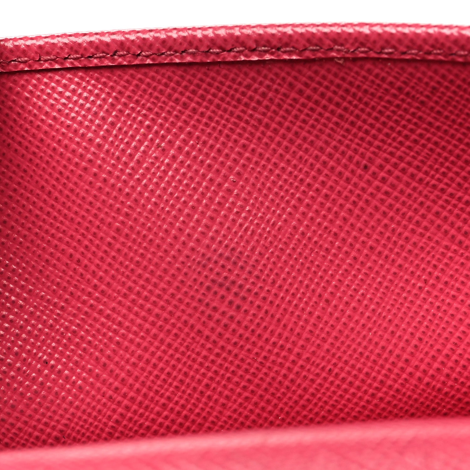 Prada Saffiano Tri Fold Compact Wallet Peonia 14 of 15