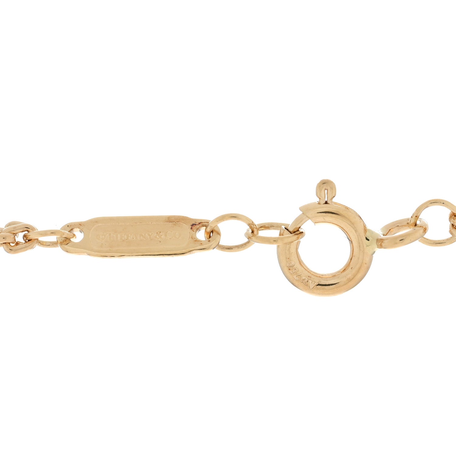 Tiffany 18K Yellow Gold HardWear Double Link Pendant Necklace 4 of 5
