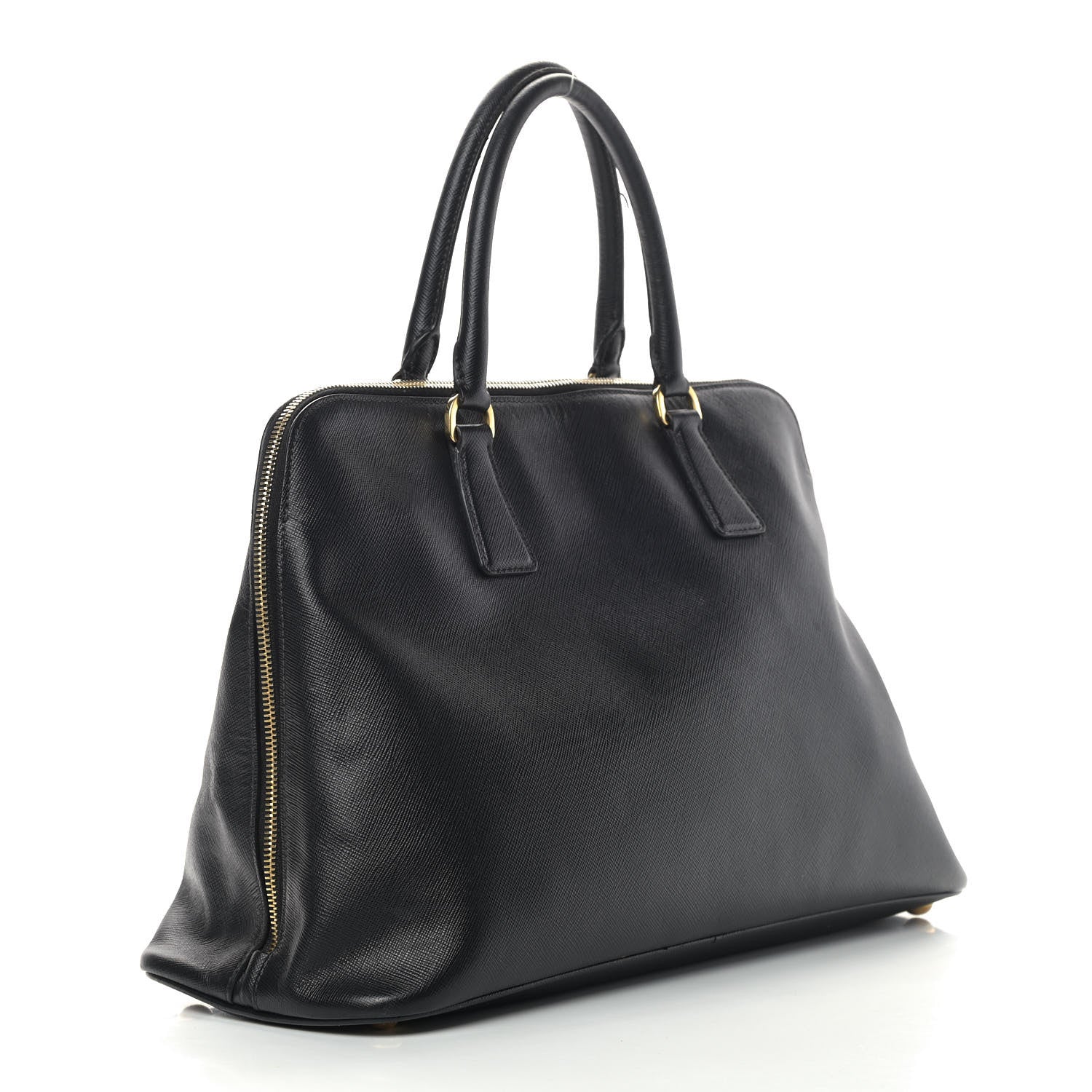 Prada Saffiano Lux Large Promenade Tote Black 2 of 14