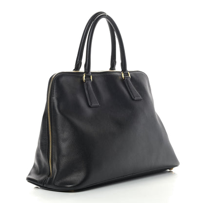 Prada Saffiano Lux Large Promenade Tote Black 2 of 14