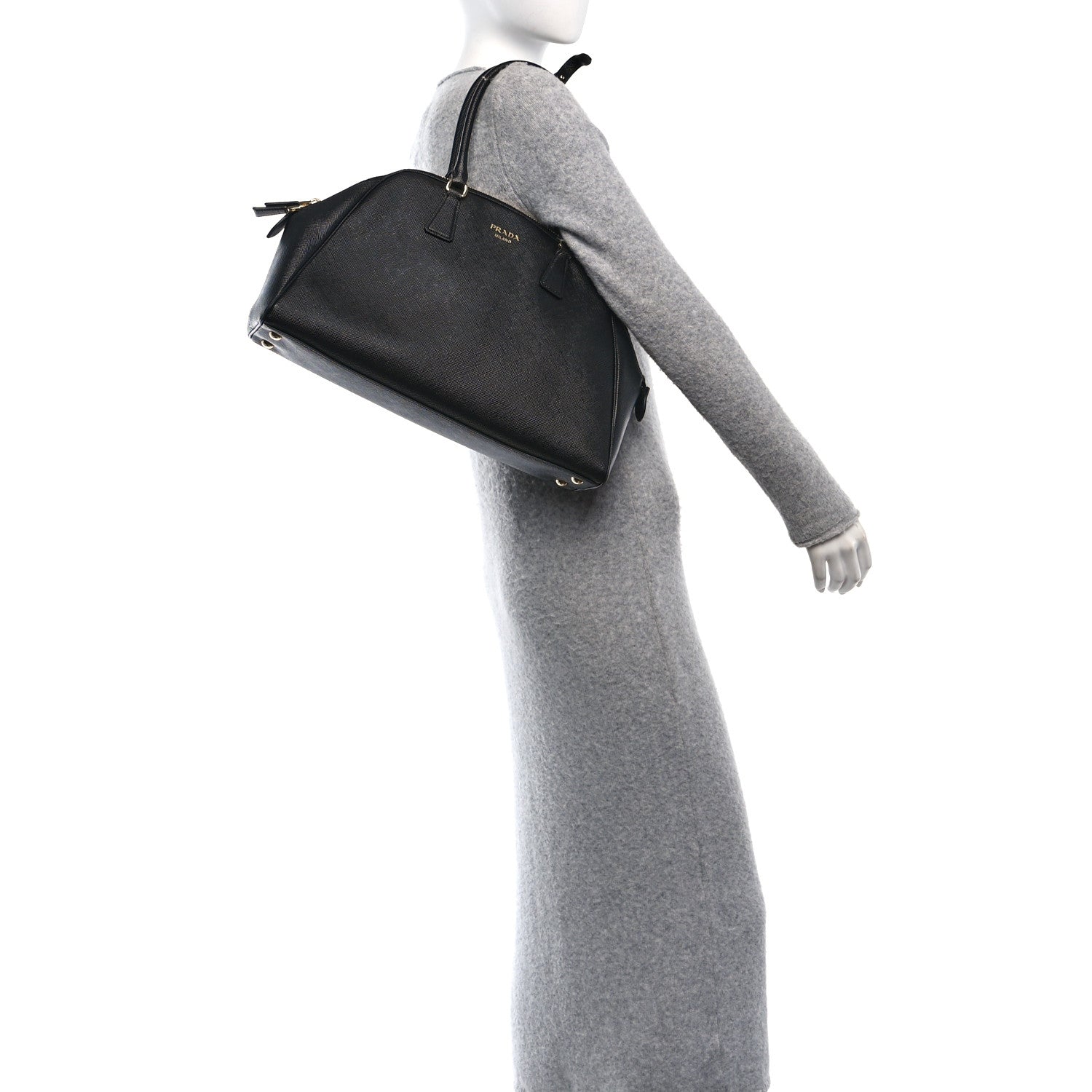 Prada Saffiano Large Tote Black 3 of 9