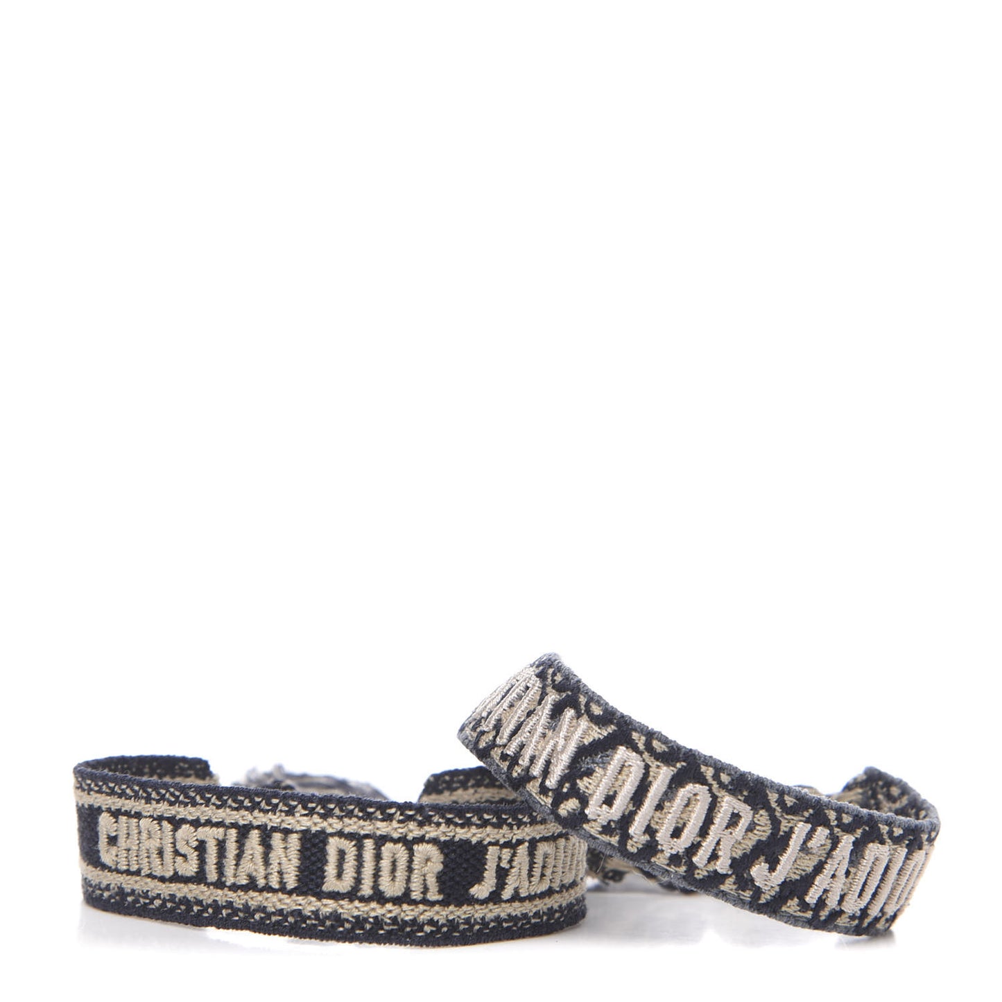 Woven Cotton J'Adior Friendship Bracelet Set Navy