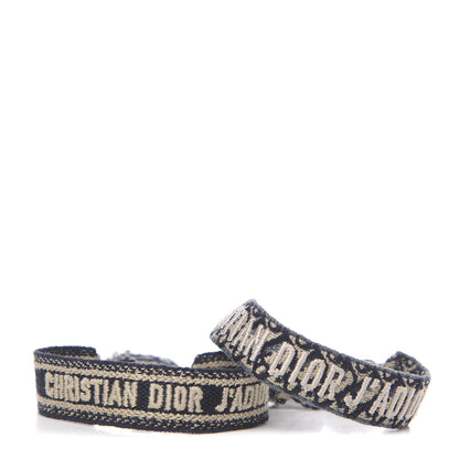 Christian Dior Woven Cotton J'Adior Friendship Bracelet Set Navy 1 of 3