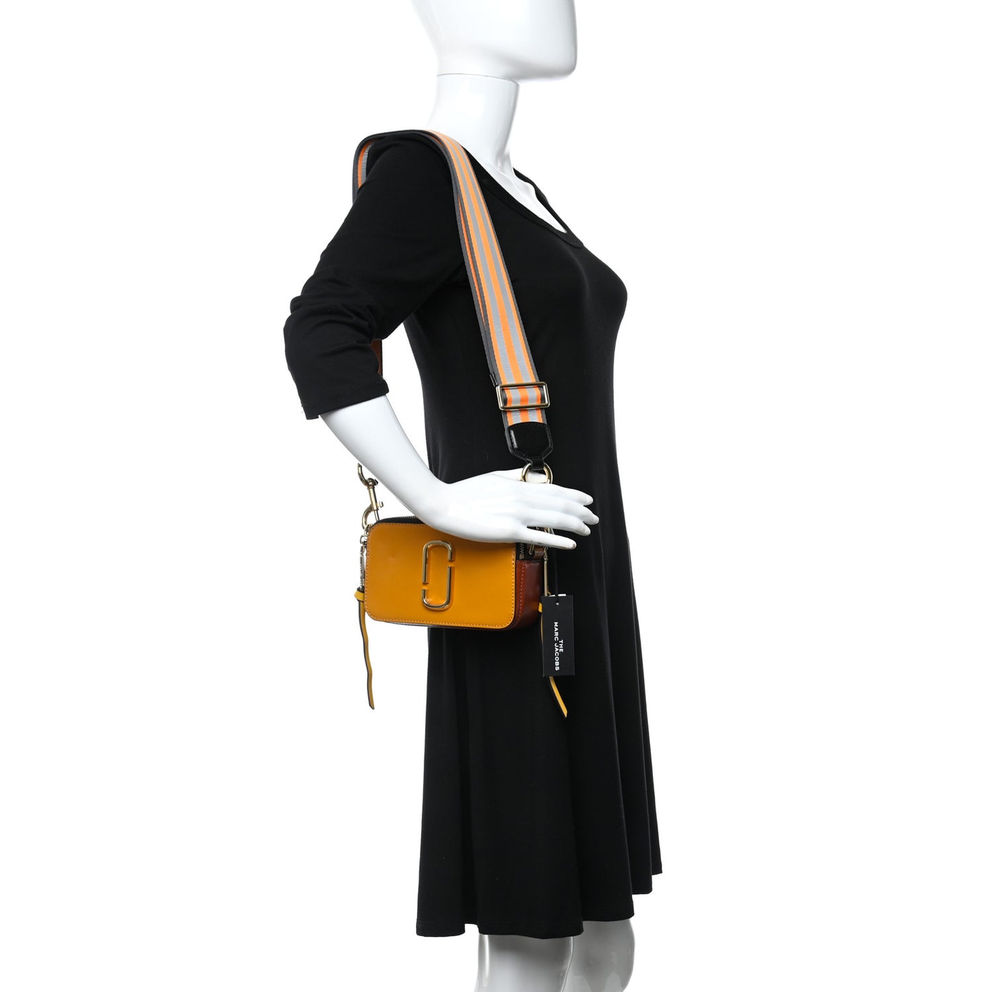 Saffiano Small Snapshot Camera Bag Yellow Multi
