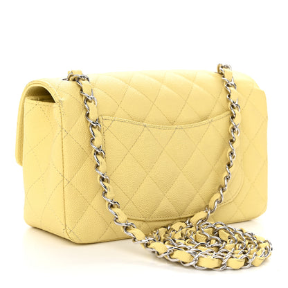 Chanel Caviar Quilted Mini Rectangular Flap Light Yellow 3 of 13