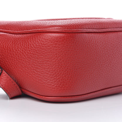 Gucci Pebbled Calfskin Small Soho Disco Bag Tabasco Red 9 of 11