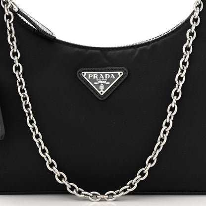 Prada Nylon Re-Edition 2005 Shoulder Bag Black 9 of 11
