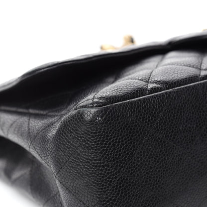Chanel Caviar Quilted Jumbo Single Flap Black 8 of 14