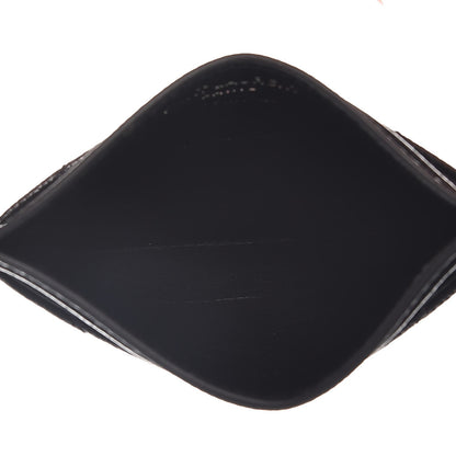 Saint Laurent Grain De Poudre Matelasse Chevron Monogram Credit Card Case Black 5 of 8