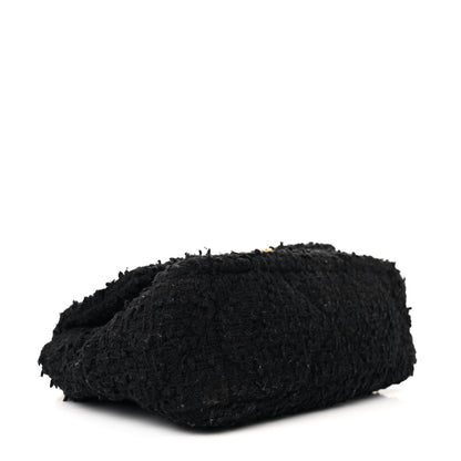 Chanel Tweed Quilted Medium Chanel 19 Flap Black 4 of 13